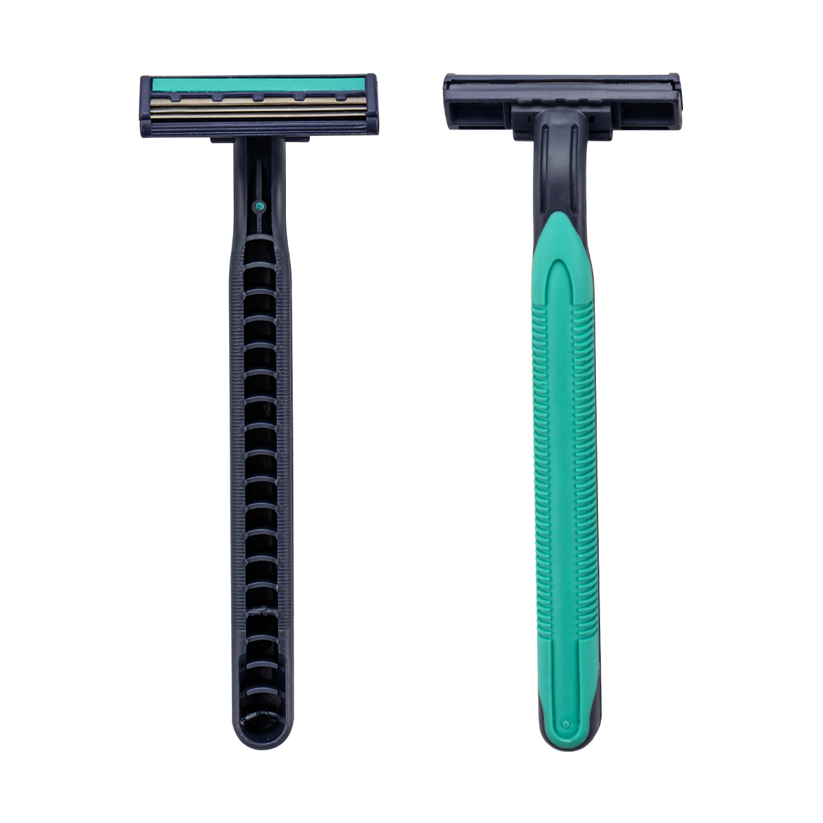 CX-T24 Triple Blades Men Razor de barbear descartável com alça de plástico e borracha