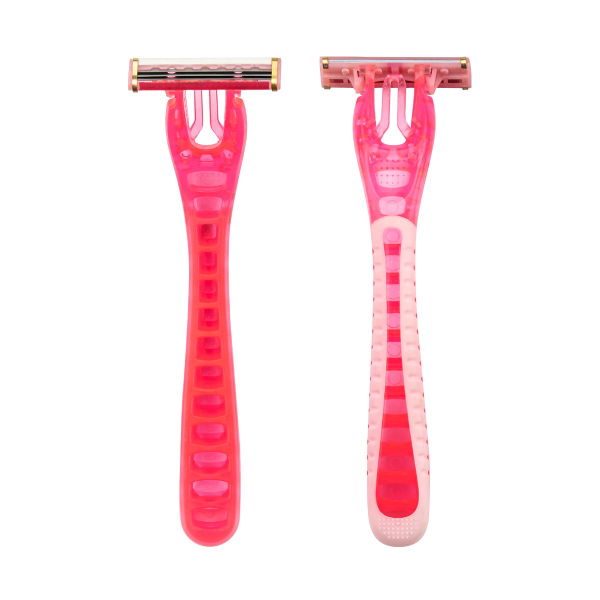 CX-T42-K Suécia Aço inoxidável 3 Blades Razor de alça de borracha de borracha de plástico Razor